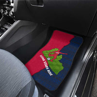 Liberia Lone Stars Rise Football Car Mats with Map Graphic and National Flag Design