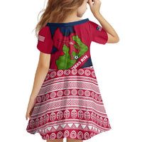 Liberia Lone Stars Rise Football Family Matching Off Shoulder Maxi Dress and Hawaiian Shirt with Map Graphic and National Flag Design