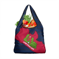 Liberia Lone Stars Rise Football Grocery Bag with Map Graphic and National Flag Design