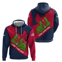 Liberia Lone Stars Rise Football Hoodie with Map Graphic and National Flag Design