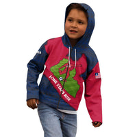 Liberia Lone Stars Rise Football Kid Hoodie with Map Graphic and National Flag Design