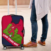 Liberia Lone Stars Rise Football Luggage Cover with Map Graphic and National Flag Design