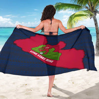 Liberia Lone Stars Rise Football Sarong with Map Graphic and National Flag Design