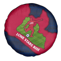 Liberia Lone Stars Rise Football Spare Tire Cover with Map Graphic and National Flag Design