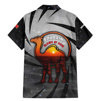 Bahrain Desert Camel Family Matching Mermaid Dress and Hawaiian Shirt with Sunset Glow and Starry Sky
