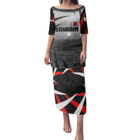 Bahrain Desert Camel Family Matching Puletasi and Hawaiian Shirt with Sunset Glow and Starry Sky