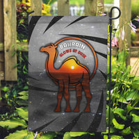 Bahrain Desert Camel Garden Flag with Sunset Glow and Starry Sky
