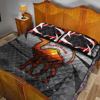 Bahrain Desert Camel Quilt Bed Set with Sunset Glow and Starry Sky
