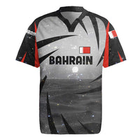 Bahrain Desert Camel Rugby Jersey with Sunset Glow and Starry Sky