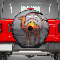 Bahrain Desert Camel Spare Tire Cover with Sunset Glow and Starry Sky