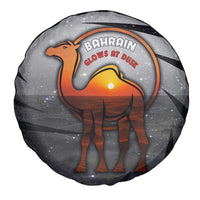 Bahrain Desert Camel Spare Tire Cover with Sunset Glow and Starry Sky