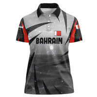 Bahrain Desert Camel Women Polo Shirt with Sunset Glow and Starry Sky