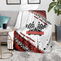 Formula 1 Inspired Bahrain Race Blanket with Checkered Flag Print