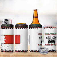 Formula 1 Inspired Bahrain Race 4 in 1 Can Cooler Tumbler with Checkered Flag Print