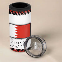 Formula 1 Inspired Bahrain Race 4 in 1 Can Cooler Tumbler with Checkered Flag Print
