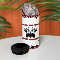 Formula 1 Inspired Bahrain Race 4 in 1 Can Cooler Tumbler with Checkered Flag Print