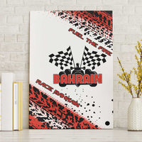Formula 1 Inspired Bahrain Race Canvas Wall Art with Checkered Flag Print