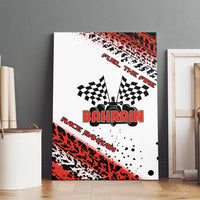 Formula 1 Inspired Bahrain Race Canvas Wall Art with Checkered Flag Print