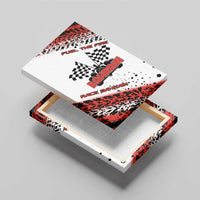 Formula 1 Inspired Bahrain Race Canvas Wall Art with Checkered Flag Print