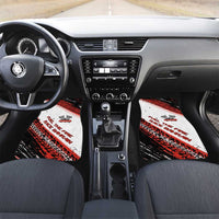 Formula 1 Inspired Bahrain Race Car Mats with Checkered Flag Print