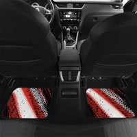 Formula 1 Inspired Bahrain Race Car Mats with Checkered Flag Print