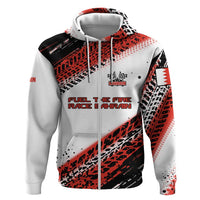 Formula 1 Inspired Bahrain Race Hoodie with Checkered Flag Print