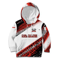 Formula 1 Inspired Bahrain Race Kid Hoodie with Checkered Flag Print