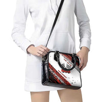 Formula 1 Inspired Bahrain Race Shoulder Handbag with Checkered Flag Print
