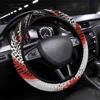 Formula 1 Inspired Bahrain Race Steering Wheel Cover with Checkered Flag Print