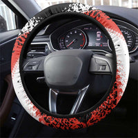 Formula 1 Inspired Bahrain Race Steering Wheel Cover with Checkered Flag Print