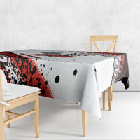 Formula 1 Inspired Bahrain Race Tablecloth with Checkered Flag Print