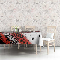 Formula 1 Inspired Bahrain Race Tablecloth with Checkered Flag Print