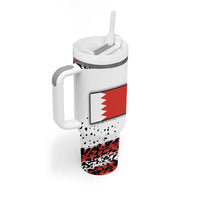 Formula 1 Inspired Bahrain Race Tumbler With Handle with Checkered Flag Print