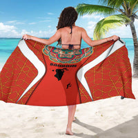 Bahrain Mandala Pattern Sarong with National Map and Arabic Geometric Design