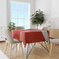 Bahrain Mandala Pattern Tablecloth with National Map and Arabic Geometric Design