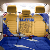 Malaysian Tiger and National Flag Back Car Seat Cover with Royal Gold and Blue Design