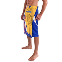 Malaysian Tiger and National Flag Lavalava with Royal Gold and Blue Design