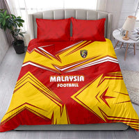 Malaysia Football Bedding Set with Roaring Tiger and Red Yellow National Colors