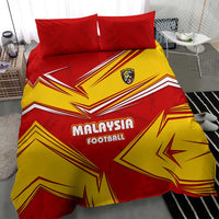 Malaysia Football Bedding Set with Roaring Tiger and Red Yellow National Colors