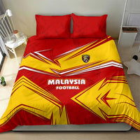 Malaysia Football Bedding Set with Roaring Tiger and Red Yellow National Colors
