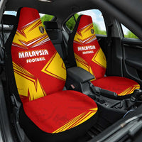 Malaysia Football Car Seat Cover with Roaring Tiger and Red Yellow National Colors