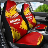Malaysia Football Car Seat Cover with Roaring Tiger and Red Yellow National Colors