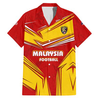 Malaysia Football Family Matching Mermaid Dress and Hawaiian Shirt with Roaring Tiger and Red Yellow National Colors