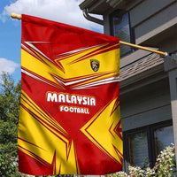 Malaysia Football Garden Flag with Roaring Tiger and Red Yellow National Colors