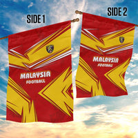 Malaysia Football Garden Flag with Roaring Tiger and Red Yellow National Colors