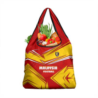 Malaysia Football Grocery Bag with Roaring Tiger and Red Yellow National Colors