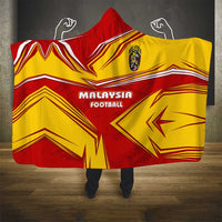 Malaysia Football Hooded Blanket with Roaring Tiger and Red Yellow National Colors