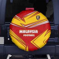 Malaysia Football Spare Tire Cover with Roaring Tiger and Red Yellow National Colors