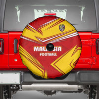 Malaysia Football Spare Tire Cover with Roaring Tiger and Red Yellow National Colors