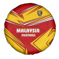 Malaysia Football Spare Tire Cover with Roaring Tiger and Red Yellow National Colors